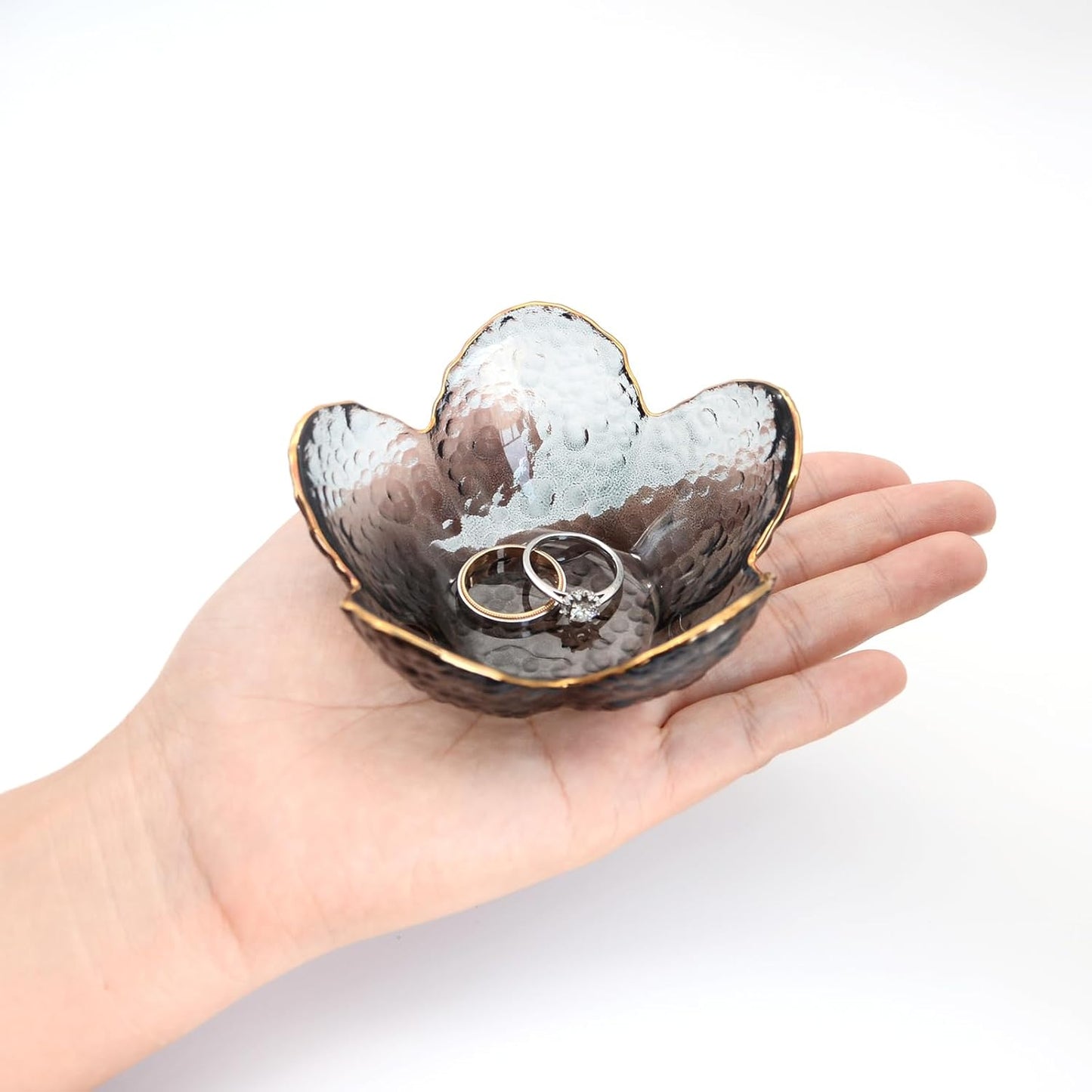 Small Glass Trinket Tray for Rings