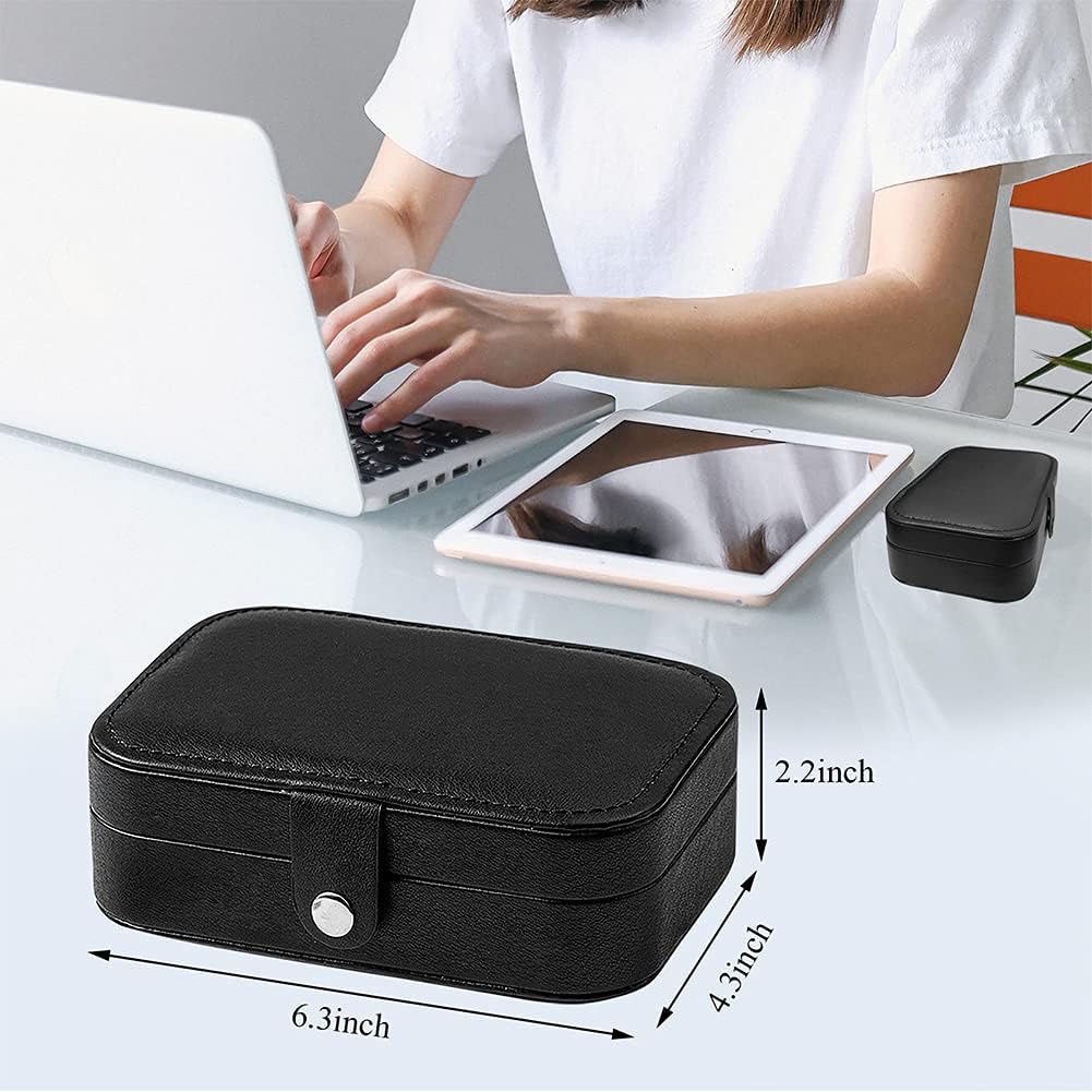 PU Leather Small Jewelry Organizer for Women Girls