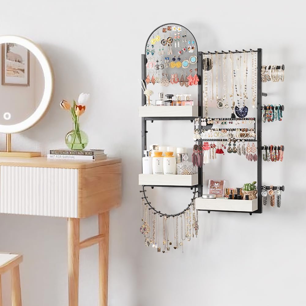 large wall hanging jewelry organizer