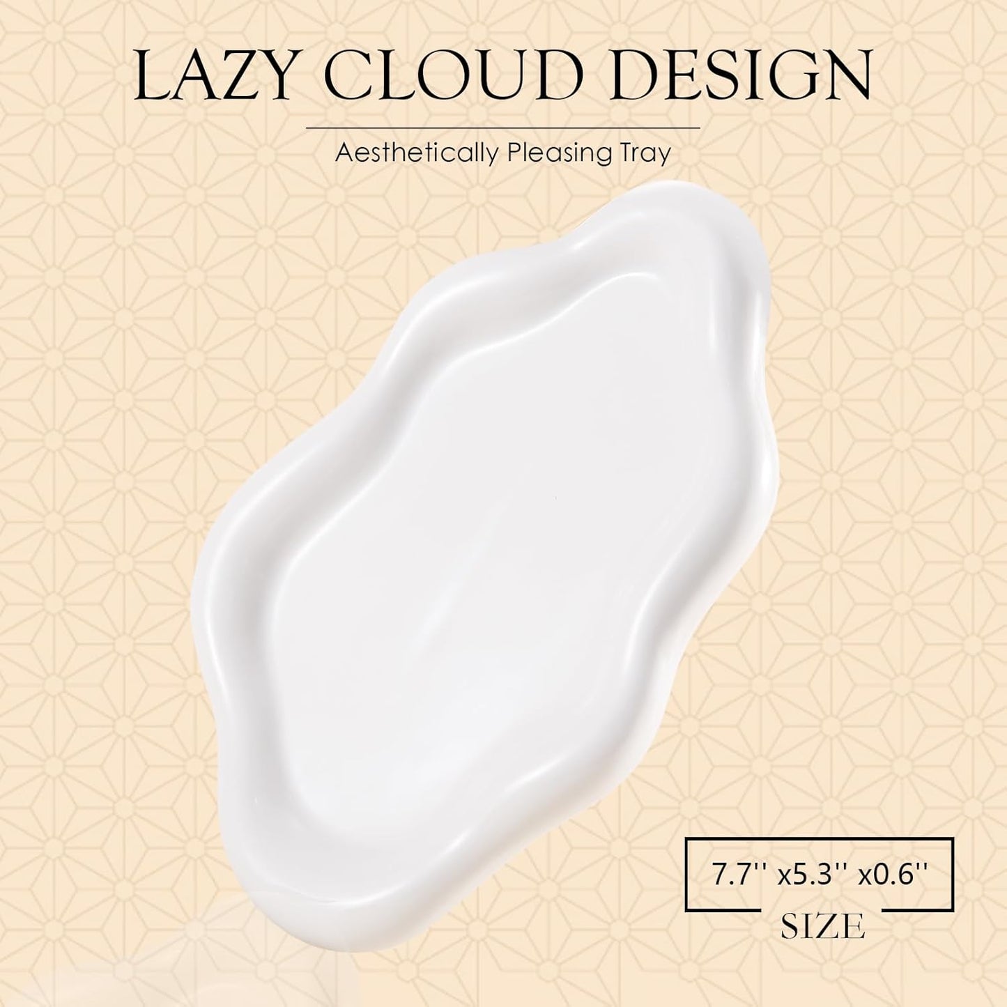 Jewelry Tray Trinket Dish, Decorative Cloud Vanity Key Tray