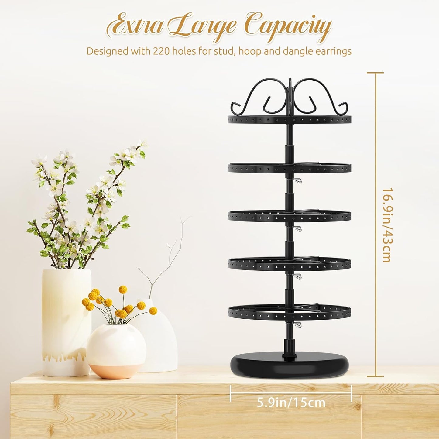 Rotating Earring Holder