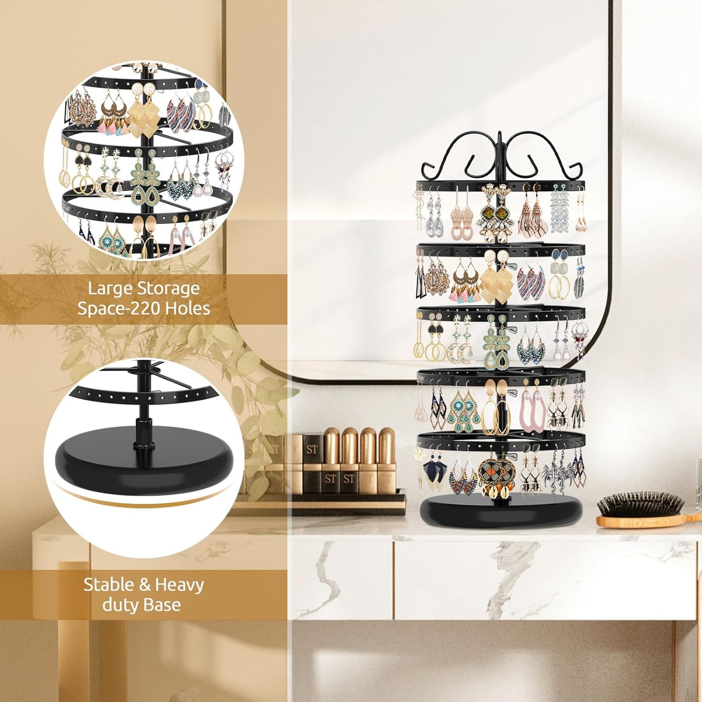 Rotating Earring Holder