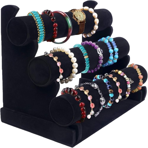 black bracelet holder stand