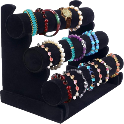 black bracelet holder stand