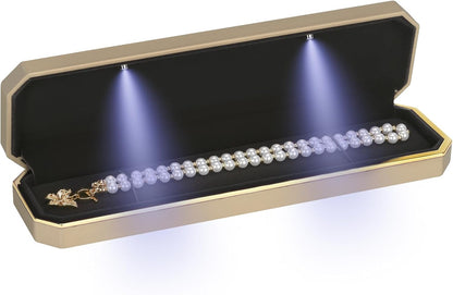 Necklace Long Chain Gift Box with LED Light