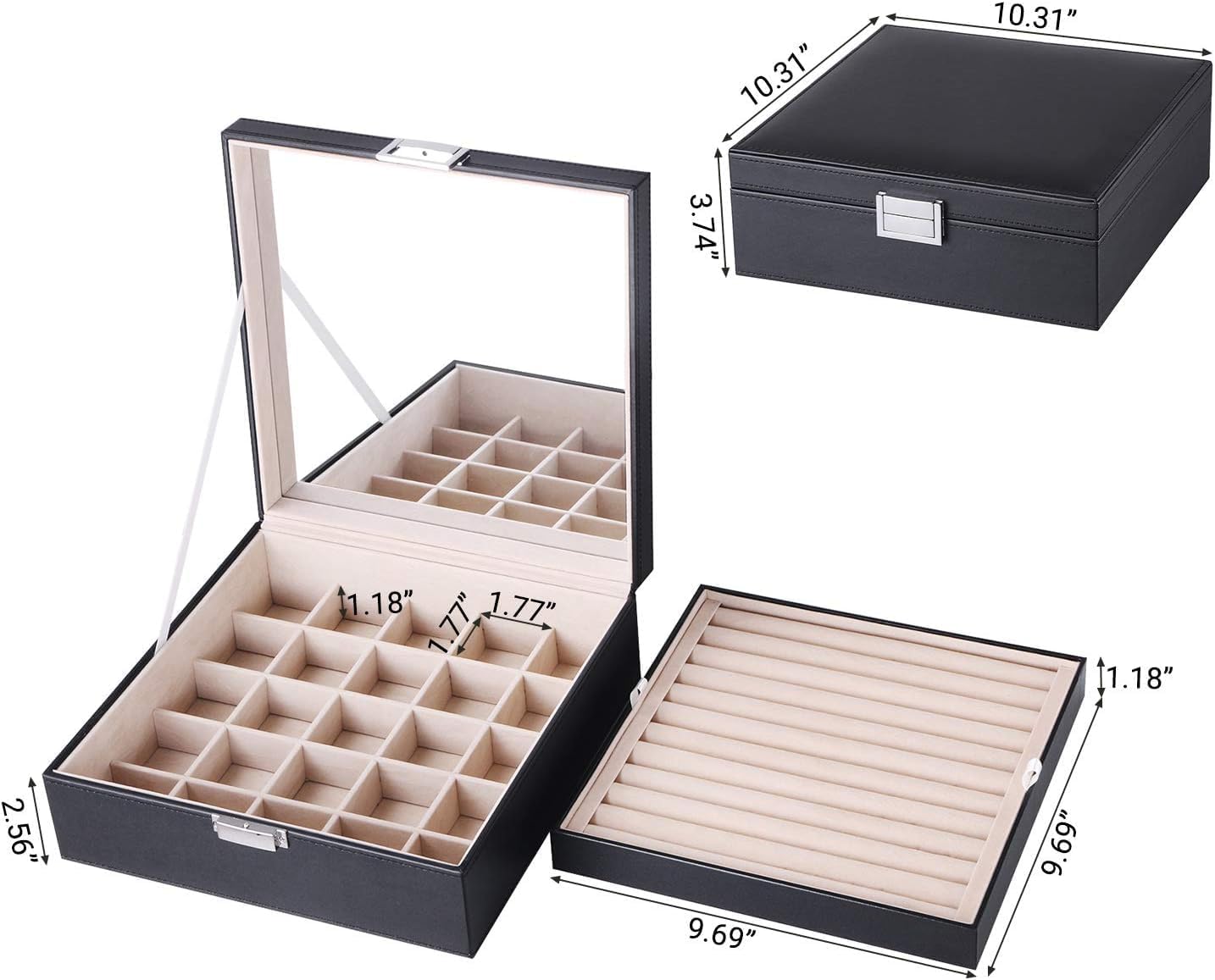 Ring Organizer and Earring Box Holder