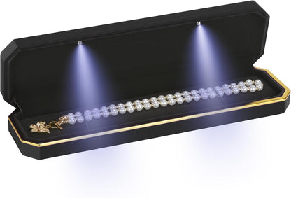 Necklace Long Chain Gift Box with LED Light