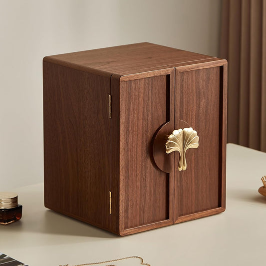 black walnut wooden jewelry box