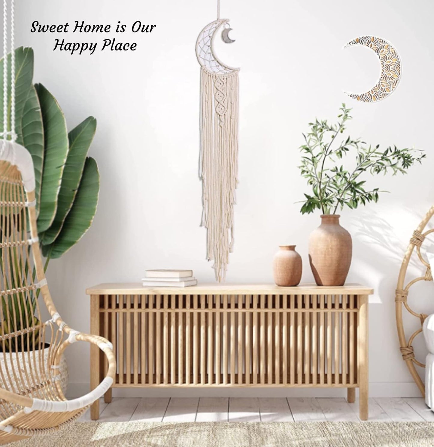 Moon Dream Catcher with Lights