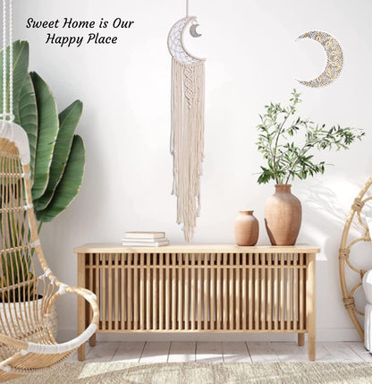 Moon Dream Catcher with Lights