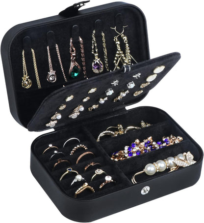PU Leather Small Jewelry Organizer for Women Girls