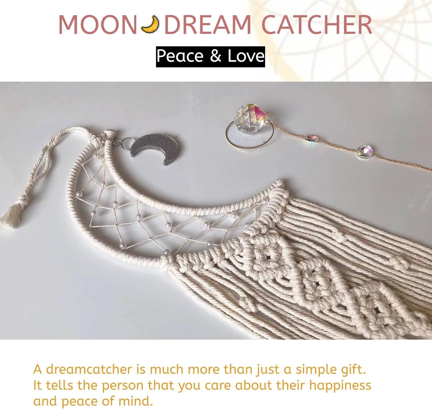 Moon Dream Catcher with Lights