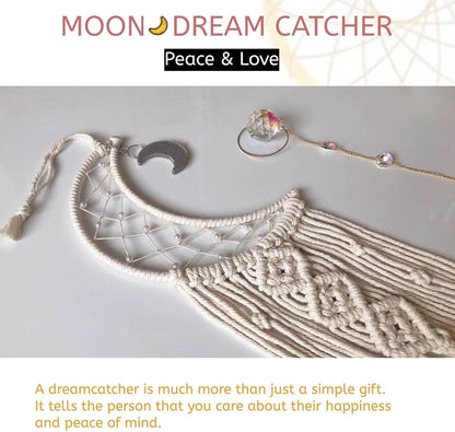 Moon Dream Catcher with Lights