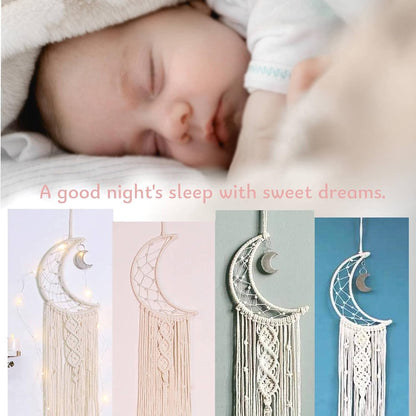 Moon Dream Catcher with Lights