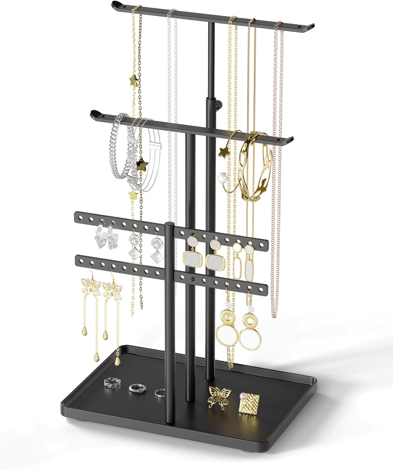 Metal Jewelry Hanger for Necklaces, Bracelets, Earrings