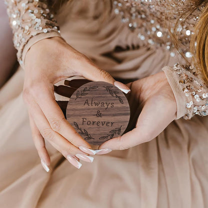 Handcrafted Wooden Ring Box for Weddings