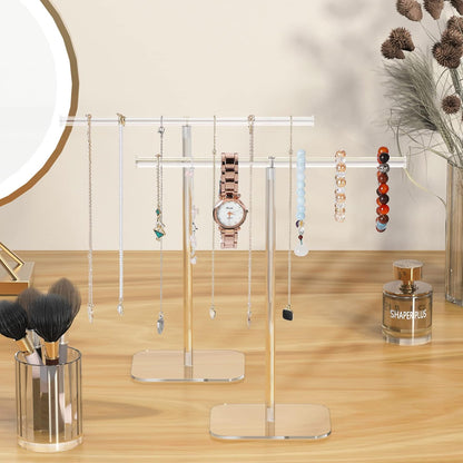 2 Pcs Acrylic Necklace Holder Stand