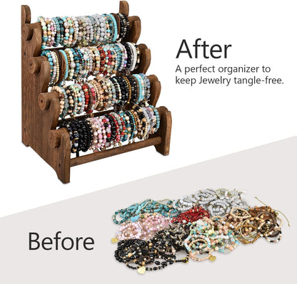 Wooden Bracelet Display Stand