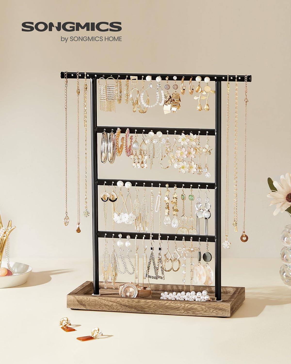 Metal Earring Holder Organizer