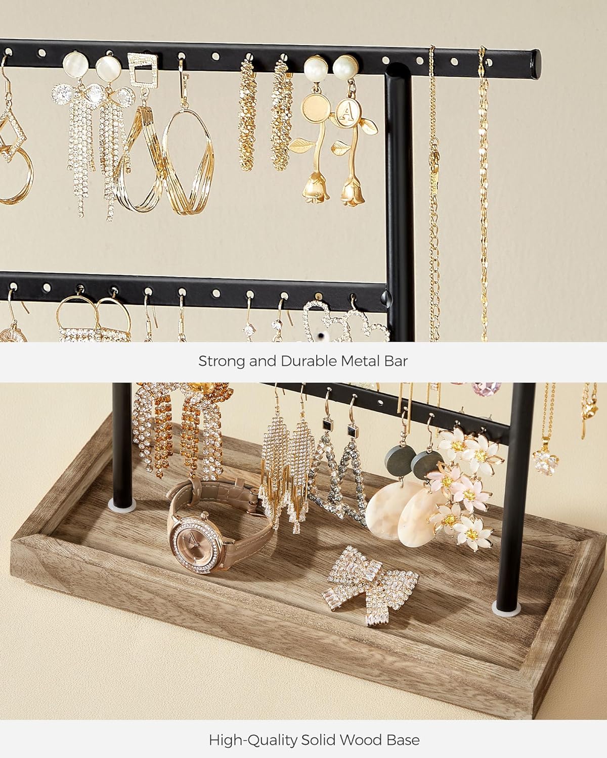 Metal Earring Holder Organizer