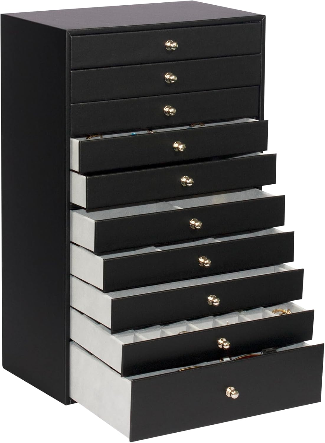Extra Large Jewelry Box, 10-Layer Storage Case