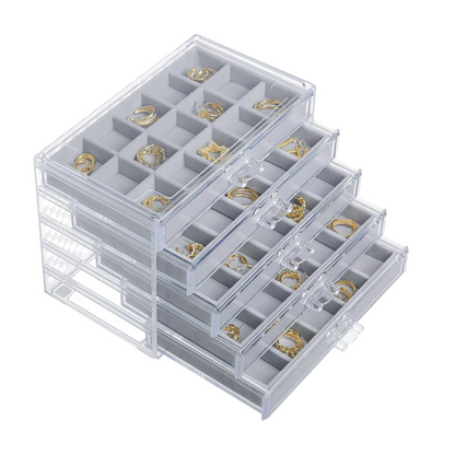 Earring Jewelry Organizer with 5 Drawers