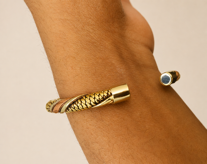 Mixed Metal Bracelet Handmade in Nepal