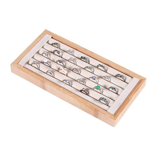 bamboo ring holder tray