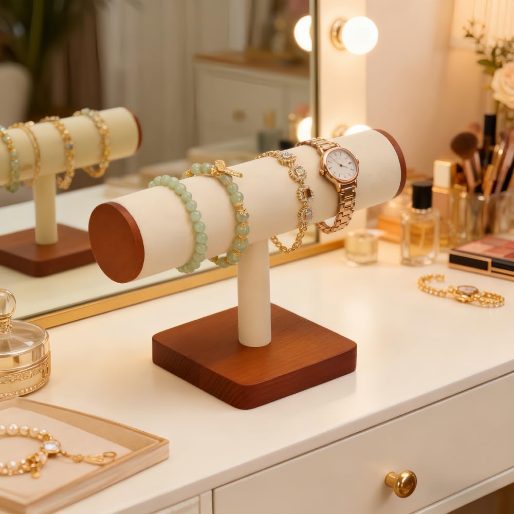 wooden bracelet display stand