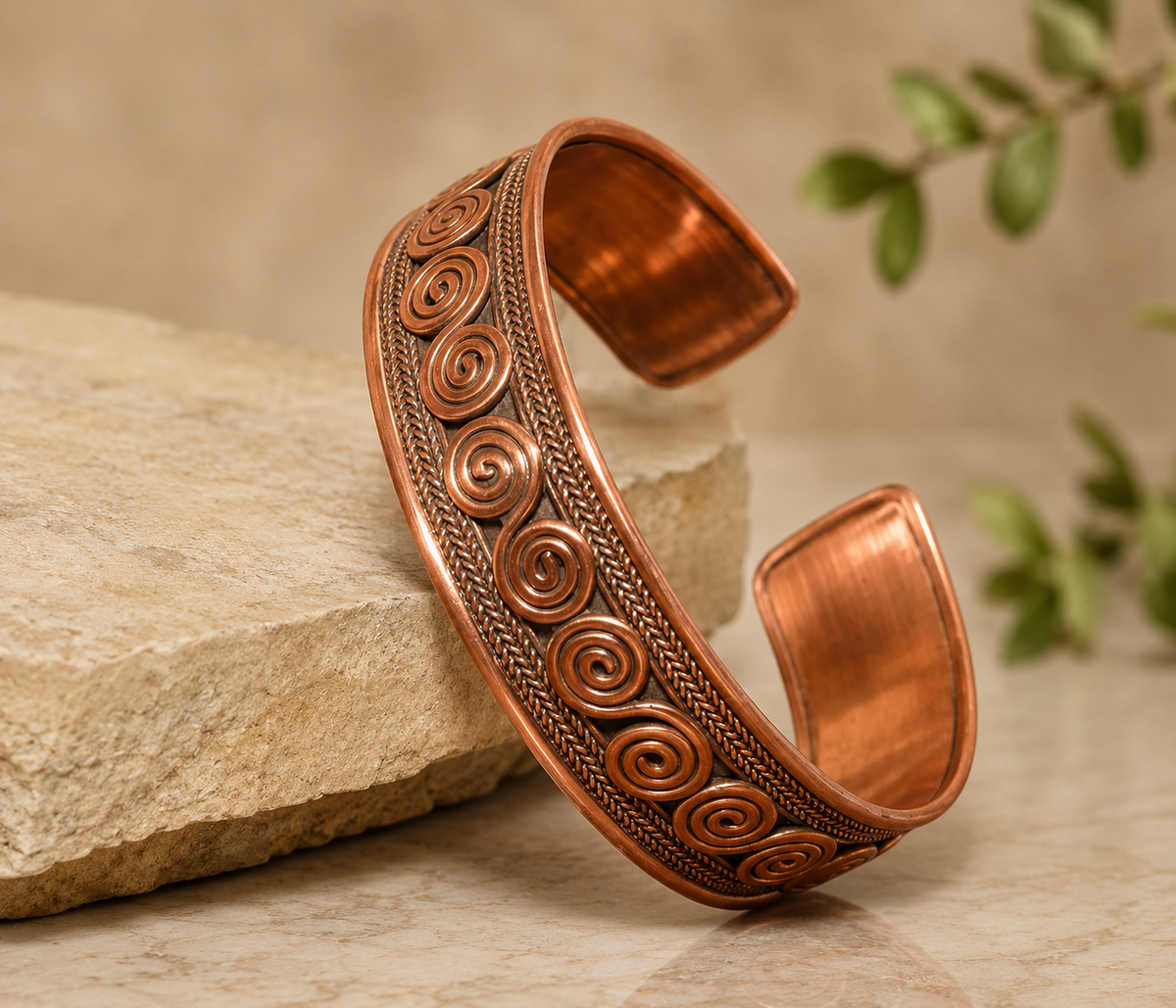 Pure Copper Wire Bracelet Unisex Handmade Jewelry