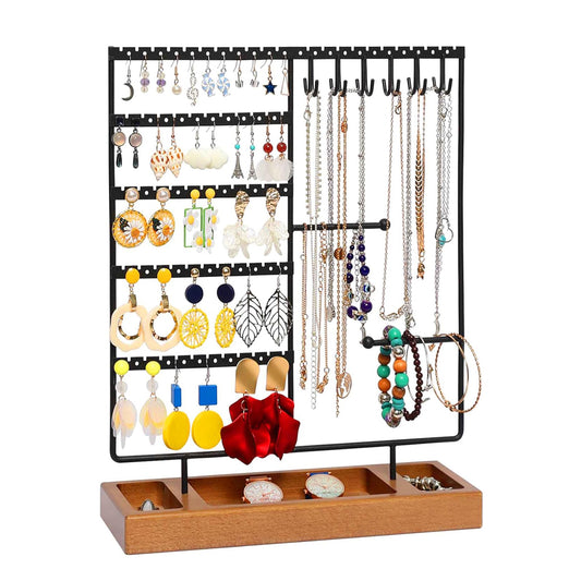 metal earring holder stand