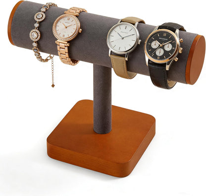 wooden watch display stand
