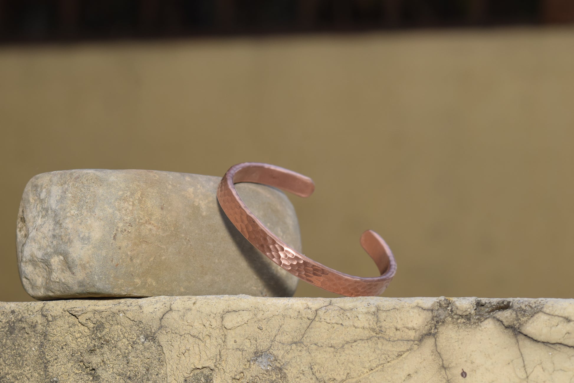 hand hammered bracelet