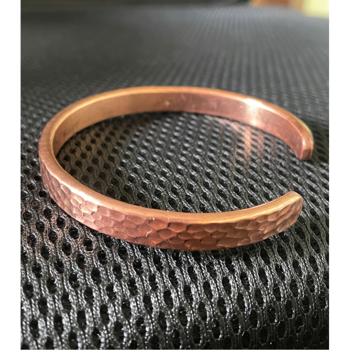 hammered copper bracelet