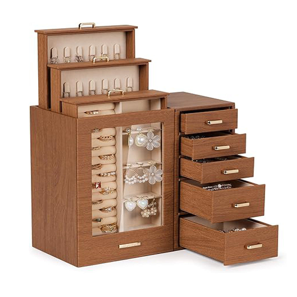 large jewelry organizer with drawers