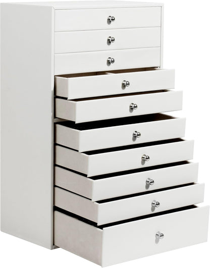Extra Large Jewelry Box, 10-Layer Storage Case