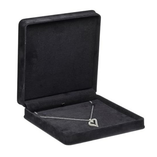 black necklace gift box