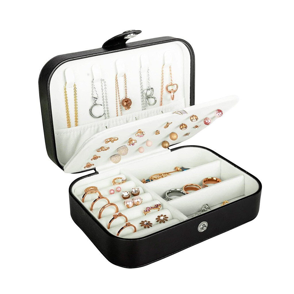 travel jewelry case pu leather