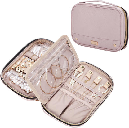 travel jewelry case with compartment