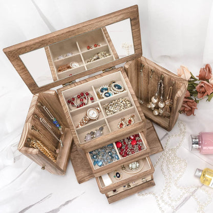 wooden jewelry box for women